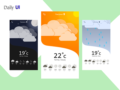 daily ui 037 037 app daily daily 100 challenge daily ui dailyui dark design ui uidesign weather weather app web