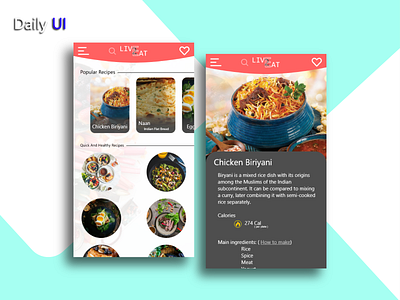 daily ui 040 040 app daily daily 100 challenge daily ui dailyui design food recipe ui uidesign web