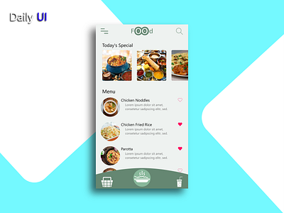 daily ui 043 043 app daily daily 100 challenge daily ui dailyui design food menu ui uidesign web