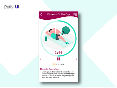 Daily UI #062 | Workout of the Day