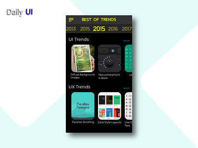 Daily UI #063 | Best Of 2015