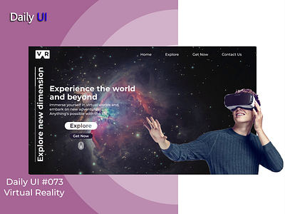 Daily UI #073 | Virtual Reality 073 app daily daily 100 challenge daily ui dailyui design ui uidesign ux virtual reality web