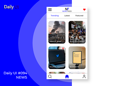 Daily UI #094 | NEWS 094 app daily daily 100 challenge daily ui dailyui design ui uidesign ux web