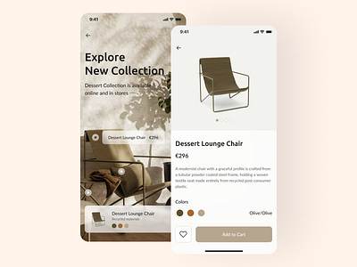 Furniture Shopping App app app design clean ui design e commerce e commerce app furniture app interfacedesign minimalist mobile app design mobile design mobile ui shop shopping ui