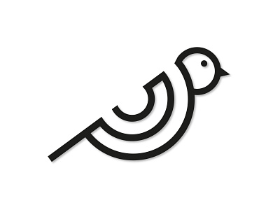 Bird Logo adobe adobe illustrator adobeillustator bird bird logo blackandwhite digitalart graphic designer graphicdesign illustrator logo myart