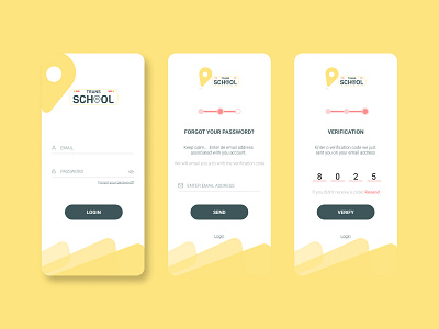 APP UX/UI Login app app design forgot form gps input login ui ux validation