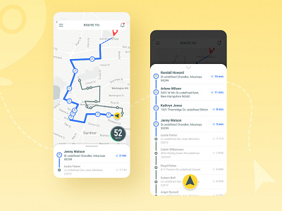 GPS Route APP app dailyui figma gps interface location route ui ux