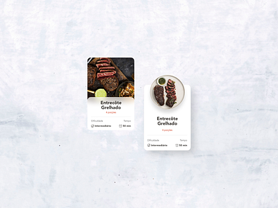 Componente Card de Receitas adobexd card card design dailyui ecommerce interface prateleira receitas ui ui design ux