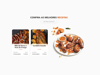 Componente da Sessão Receitas adobexd dailyui design designer ecommerce interface receitas session ui ui design ux