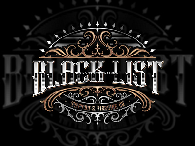 LOGO TATTOO STUDIO BLACKLIST classic logo