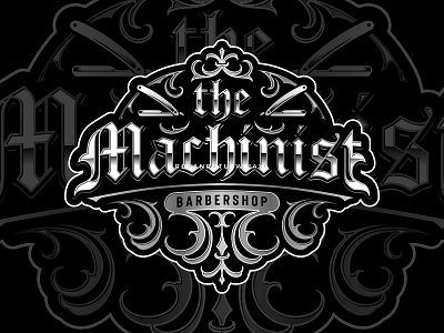 LOGO BARBERSHOP MACHINIST classic logo