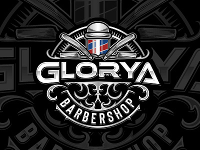 BARBERSHOP LOGO rolan putut wijaya barbershop procreate