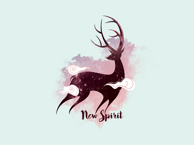 Design one day - 20 Nov - Newspirit card card game club deer design game graphic design illustration new spirit side project