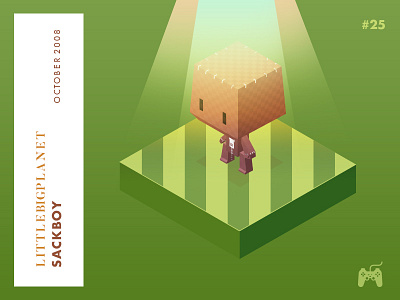 Year 2008: Rocking the Little Big Planet challenge character game illustration isometric littlebigplanet low poly playstation sackboy