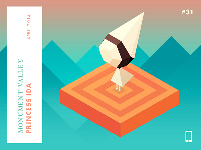 Year 2014: Monument Valley challenge character game ida illustration ios isometric low poly monument valley