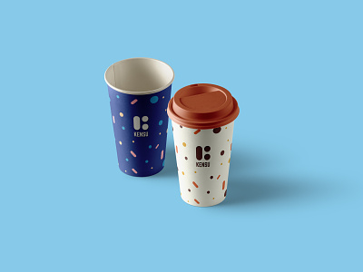 Kensu - Goodies (Coffee cup) brand system branding design goodie logo