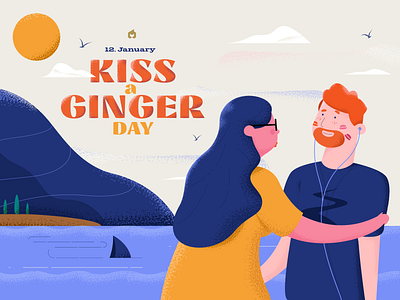January 12th : Kiss Ginger character design epic days ginger illustration