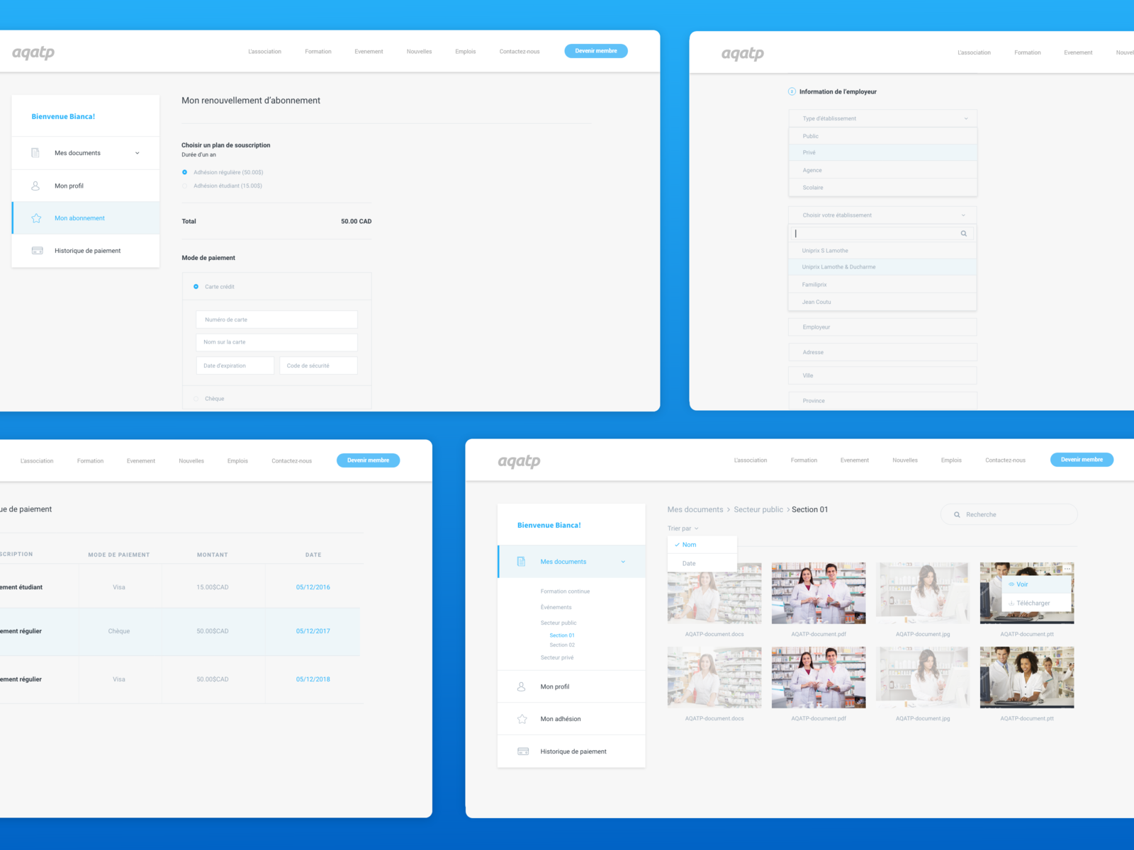 User Registration Dashboard UI by Bianca Bertocchi on Dribbble