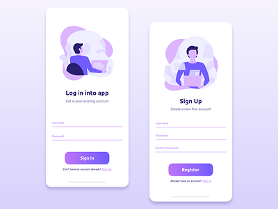 Daily UI 01 Sign Up Page app dailyui form illustration login registration form signup ui