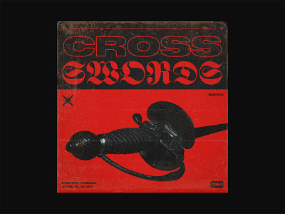 054 ~ cross swords. custom type daily poster dailyposter dailyposterdesign graphicdesign layout minimal minimalism photoshop poster a day poster art poster design swiss design swiss style typogaphy visual art visual arts visual design visual graphics