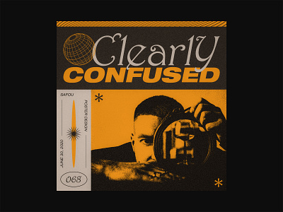 068 ~ clearly confused. custom type dailyposter dailyposterdesign graphicdesign layout minimal minimalism photoshop poster a day poster art poster design posterart swiss design typogaphy ui visual arts visual design visual graphics