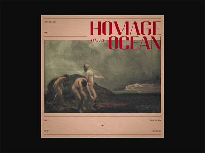 076 ~ homage to the ocean. custom type dailyposter dailyposterdesign editorial art editorial design editorial layout graphicdesign layout minimal minimalism photoshop poster a day poster art poster design swiss design swiss style typogaphy visual design visual graphics