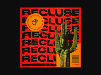 098 ~ recluse. cover design custom type daily poster dailyposter dailyposterdesign graphicdesign layout minimalism photoshop poster a day swiss design typogaphy typography art visual art visual arts visual design visual graphics