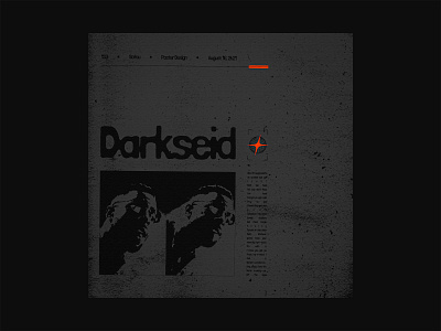 153 ~ darkseid. dailyposterdesign design graphic design ink bleed layout photoshop poster a day typography ui visual arts visual graphics web design