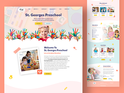 Preschool Website - Landing Page UI Design - Devs Melbourne