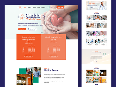 Medical Centre - Homepage UI Design - Devs Melbourne adobe xd health homepage medical ui ui design ux web design