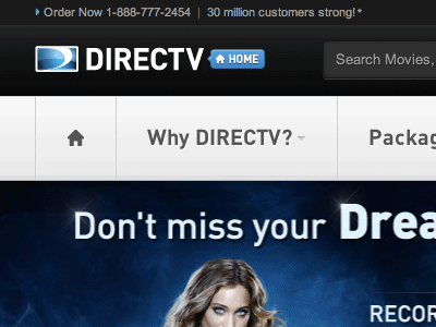 DIRECTV.COM 2013 Redesign (Now Live)