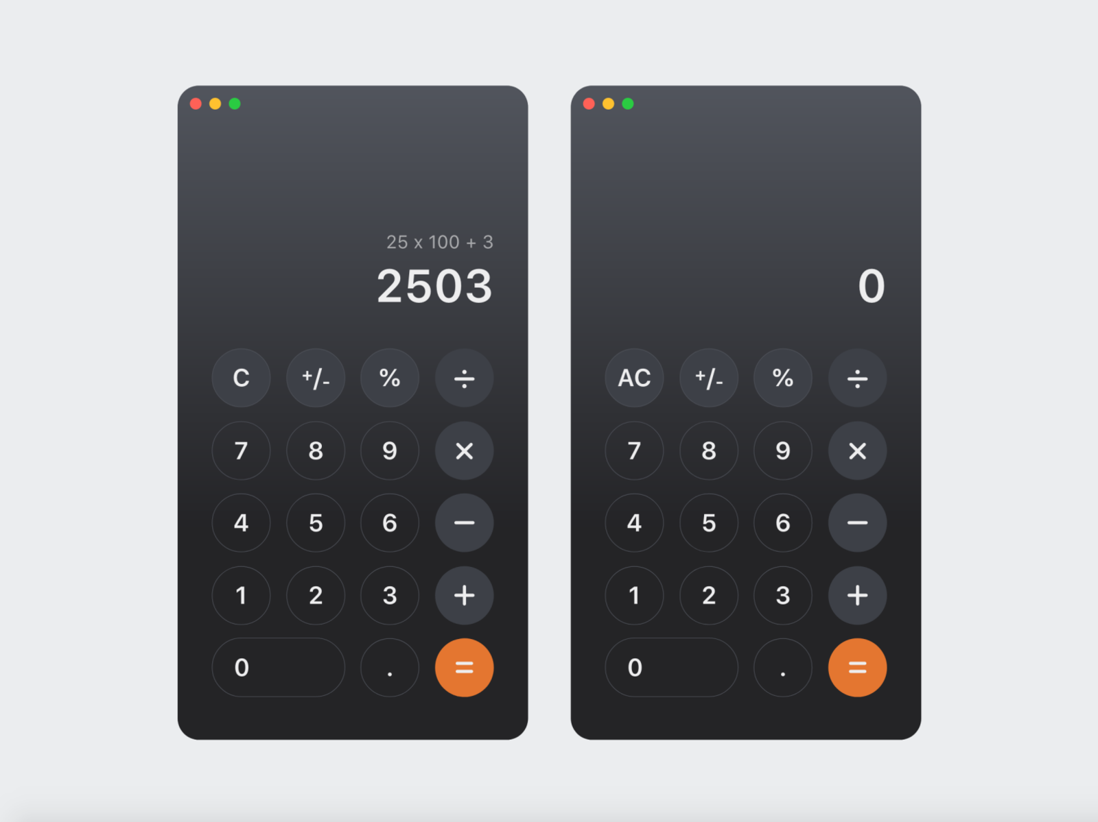 Calculator Mac OS App Daily UI 004 By Carlos Guti rrez On Dribbble