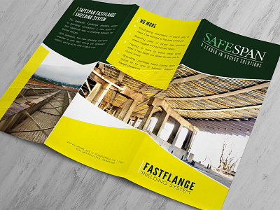 Safespan Tri-Fold Brochure brochure brochure design construction design graphic design mockup platforms