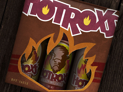 Hotroxs Hot Sauce and Packaging branding design graphic design illustration logo mockup packaging
