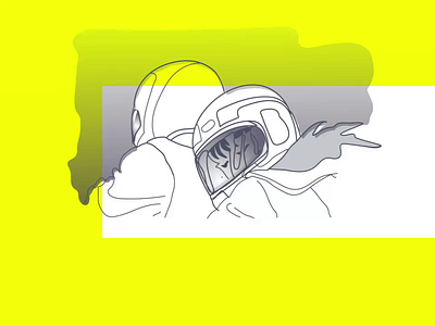 LoB animation anime beat blue daily flat illustration lofi minimalist motorcycle yellow