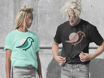 birds on shirts branding daily design fashion flat illustration logo marketing shirt swag vector