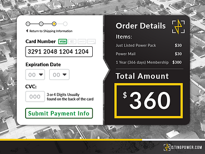 Dribbble UI Challenge - Day 2 card check credit form out pay payment power ui ux