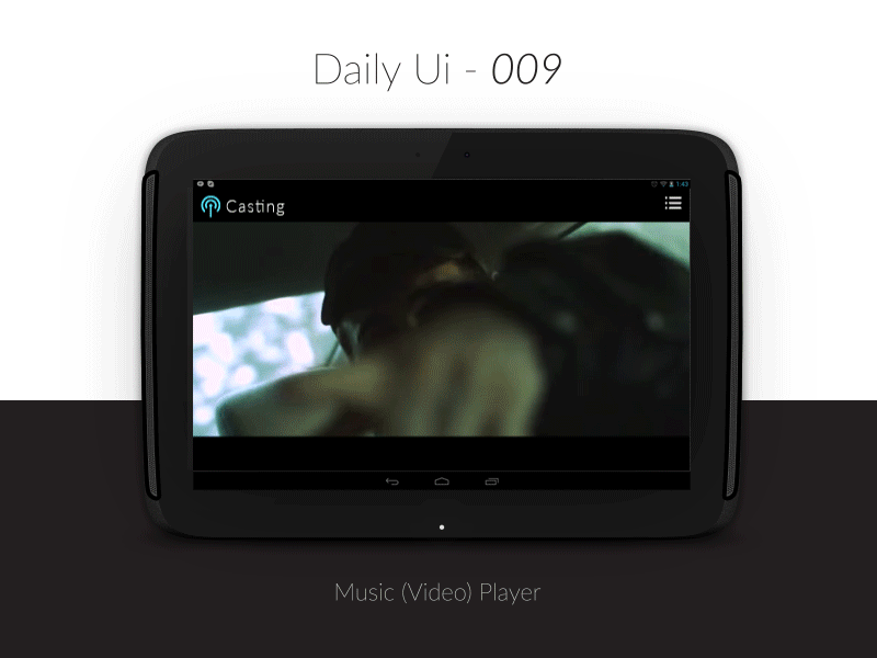 Dribbble UI Challenge - Day 9 (Music Player) 009 animation challenge gucci interface mane music player stream ui ux video