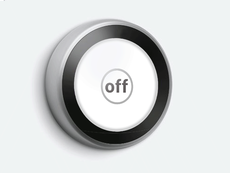 Daily Ui - 015 On/Off Switch cyan led light nest off on party room slider switch ui ux