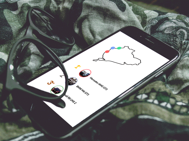 Daily UI - 019 Leader Board car dailyui leaderboard list nuerburgring race racing rally rank ui ux