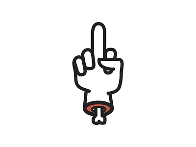 Middlefinger POV finger fingers flat fuck fuck off fuck you icon illustration line middle pov