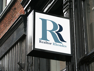 Realtor Rhoades - Real Estate Agent Logo branding estate flat icon illustration lettering logo minimal real real estate type typography vector