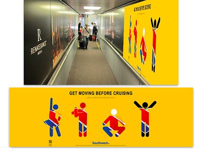 Southwest Airlines Poster branding graphics poster design