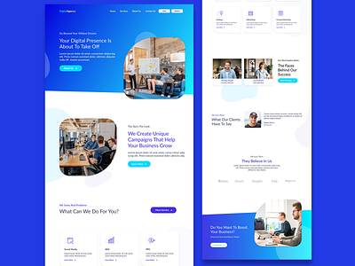 #Exploration: Landing Page Digital Agency - UI Design agency digital agency