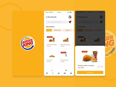 Redesign BK App - UI Design ecommerce food