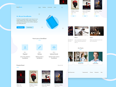 #Exploration: Online Platform NovelBooks - UI Design