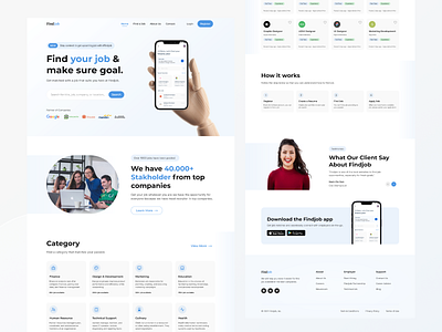 Exploration: Job Finder Landing Pages job web