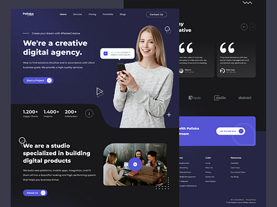 Pallaka Creative - Landing Page digital agency website