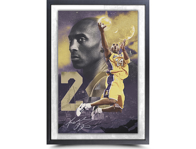 Kobe Bryant on White Suede branding composition design illustration layout design marketing marketing collateral nba poster photography sports typography