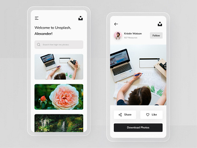 Unsplash App Redesign